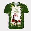 Men's T-shirt 3D Printed Christmas Fashion Trend Street Round Neck Short Sleeved Plus Size Top