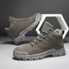 Высокие удобные мужские ботинки осенне-зимние дышащие прочные туфли для активного отдыха на открытом воздухе модная универсальная повседневная обувь
