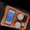 For Geely Boyue L 2025 Car Storage Box Under Center Console Layer Organizer with Cover Silicone Phone Cup Holder Car Accessories