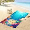 Colorful Coral Reef Underwater Scene Beach towel quick-drying for travel outdoor sports jogging beach and swimming