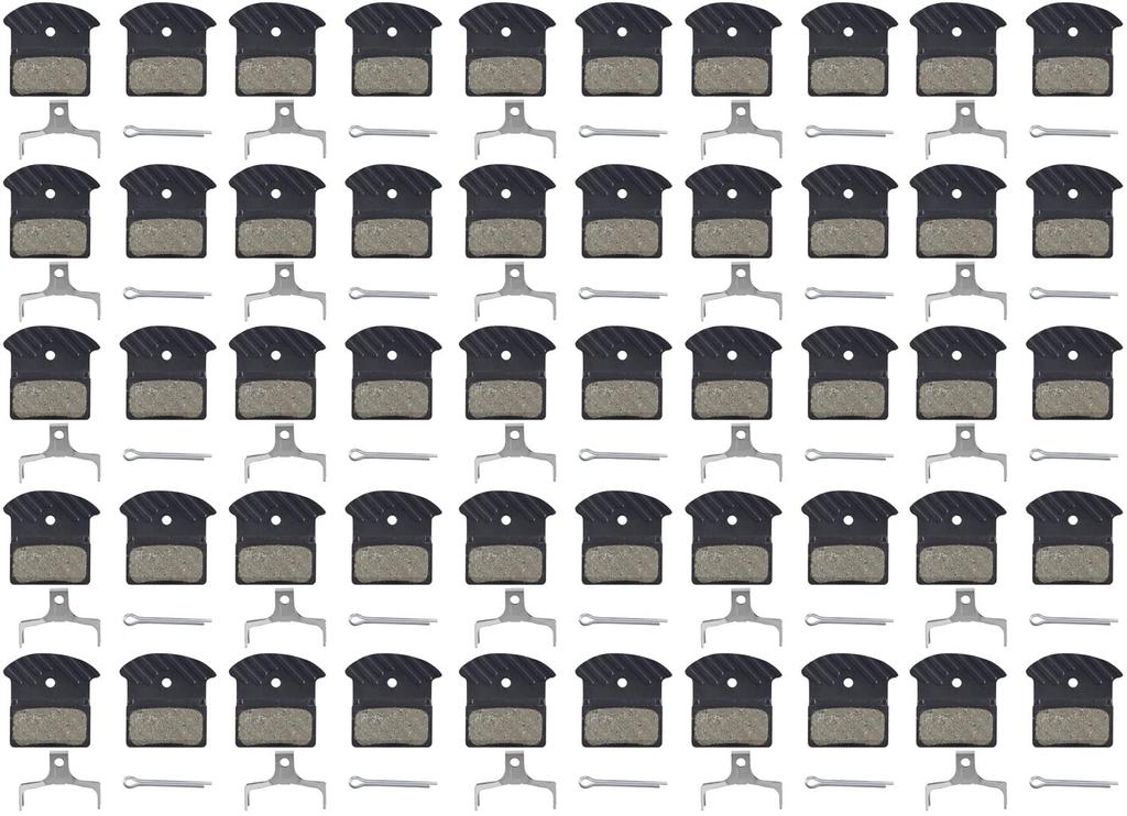 SHIMANO Дисковые тормозные колодки J05A из смолы с ребрами для мастерских EBPJ05ARFBS полуоптовые партии (25 пар)