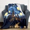 1pc Starry Night Blanket Warm, Cozy, And Soft, Suitable for Sofas, Beds, Cars, And Office Use.Perfect for Camping And Travel, Making It a Great Gift f