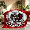 Custom Name Personalized North Sydney Bears Print Blanket, Home Decor, Bedroom, Sofa, Camping, Couch, Gifts for Birthday Christmas
