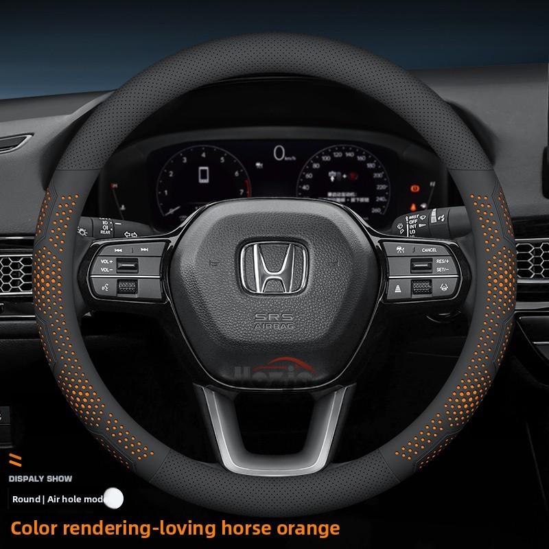 Кожаный чехол на руль автомобиля для Honda HRV CRV Pilot Civic City ZRV Passport 2022 2023 2024 2025 2026 Аксессуары