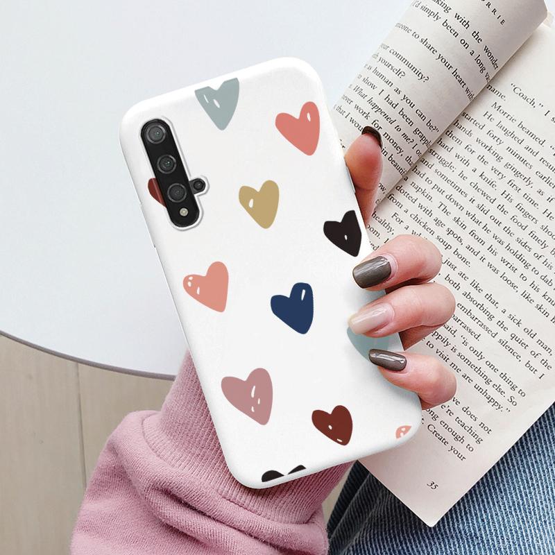 Цветы Чехол Для Huawei Nova 5T Capa NOVA5T 5 T Чехол для Телефона Мягкий Силикон Милый Кот Медведь Задняя Крышка Для Nova5 T Coque Сумка Модный