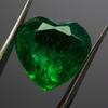 Natural Green Emerald Loose Gemstone Heart Cut 10 ct Colombian for Jewelry Making and Crafts