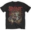 Мужская Slipknot Разорваны (Назад Печать) Приталенная футболка Большой Черный