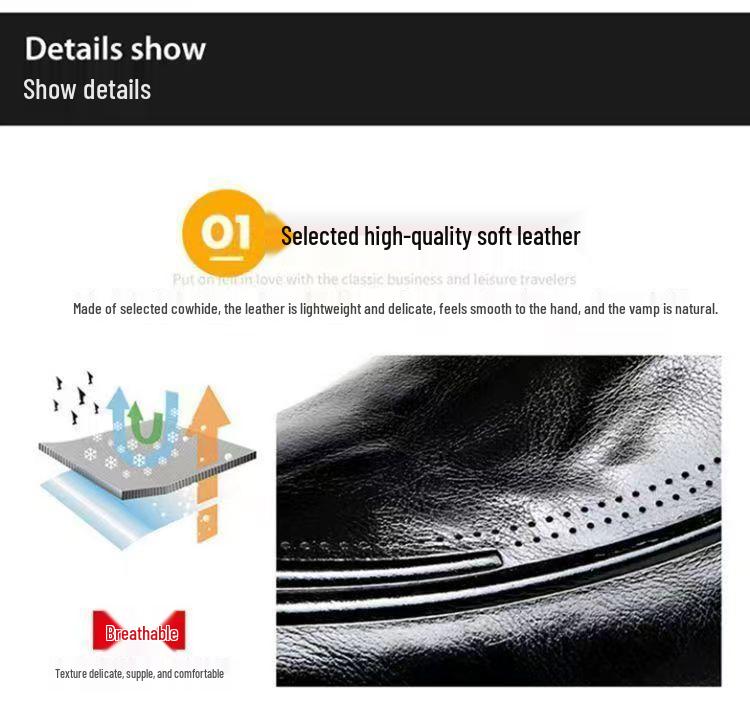 Универсальная повседневная мужская обувь из тисненой коровьей кожи