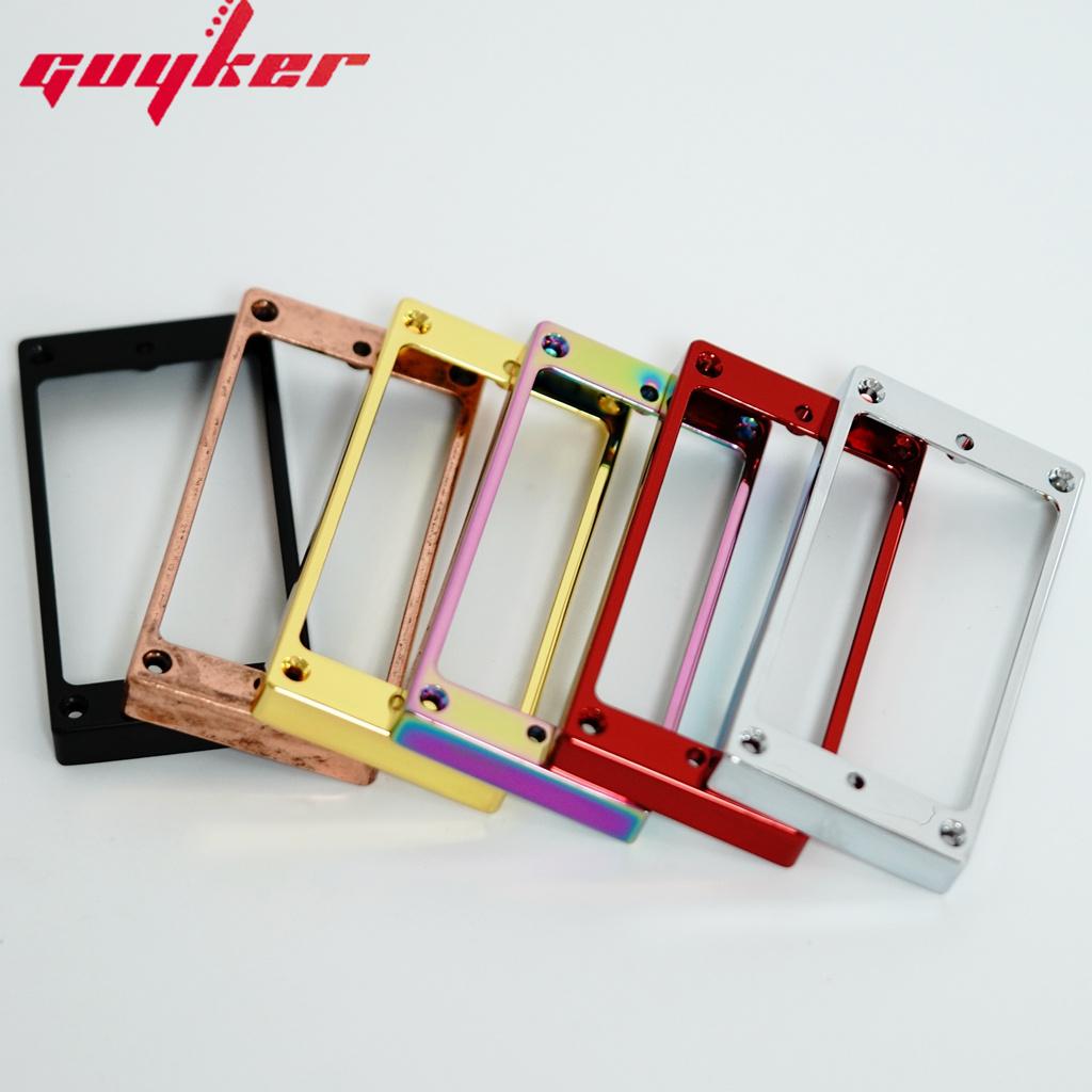 1 Комплект Guyker Металлический Крепежный Кольцо-Рамка для Звукоснимателя Humbucker с Изогнутым Дном для Бриджевого и Нек-Звукоснимателей с Крышкой для Электрогитары LP