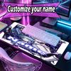 Custom Name Personalized Genshin Impact Pattern Mousepad, Laptop PC Desk Mat, Decorative Desk Mat for Home Keyboard Pad Gift