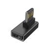 90-градусный надежный USB-адаптер «папа» — «мама», разъемы с двусторонним подключением, быстрая зарядка, передача данных, для тесных пространств