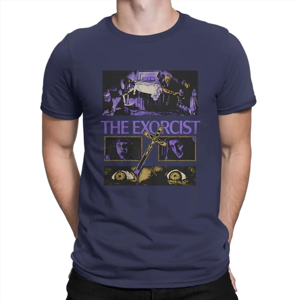 Funny Nobody T-Shirts for Men Crew Neck 100% Cotton T Shirts T-The Exorcist Short Sleeve Tee Shirt Adult Clothes