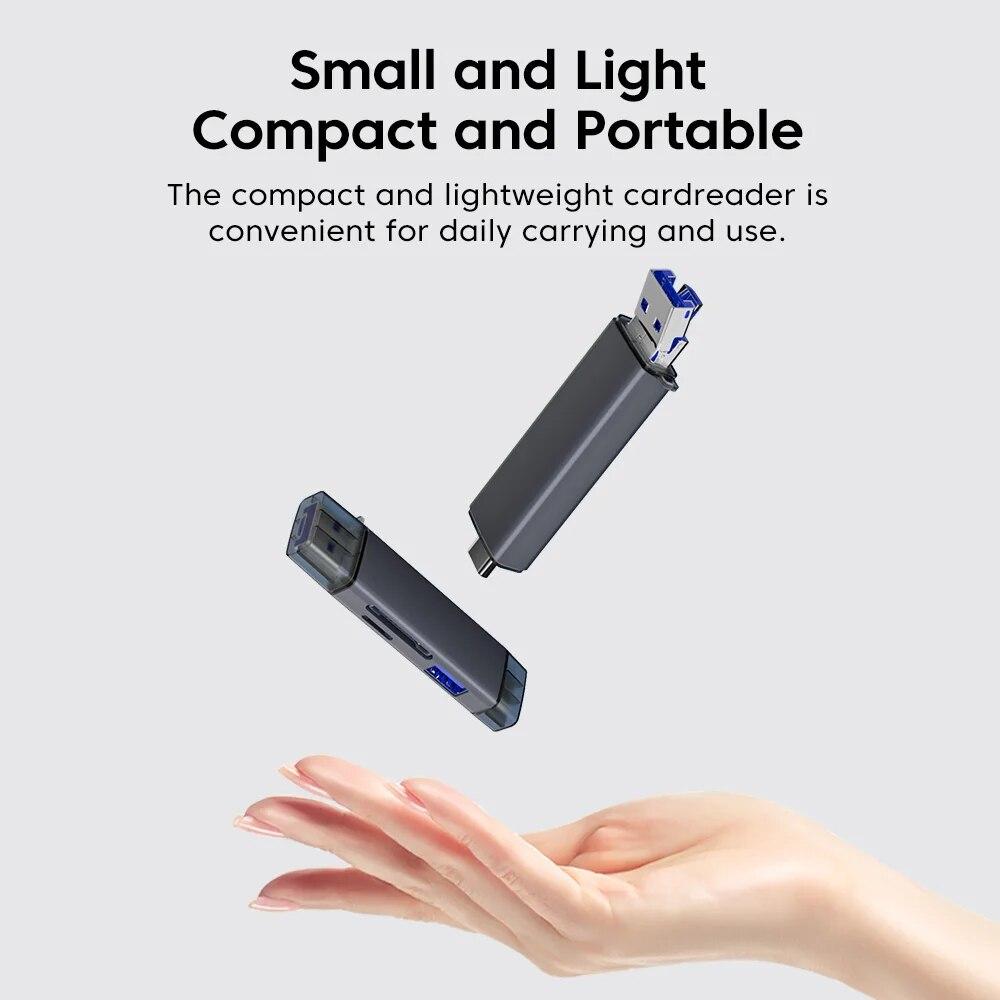 6 In 1 Multifunction Card Reader Usb 3.0 2.0 U Disk Type C/Micro /Tf/Sd Flash Drive Memory Card Reading Adapter Phone Accessorie