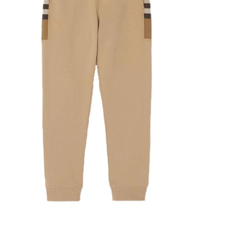 Burberry Knitted Sweatpants Men's Camel 80450141