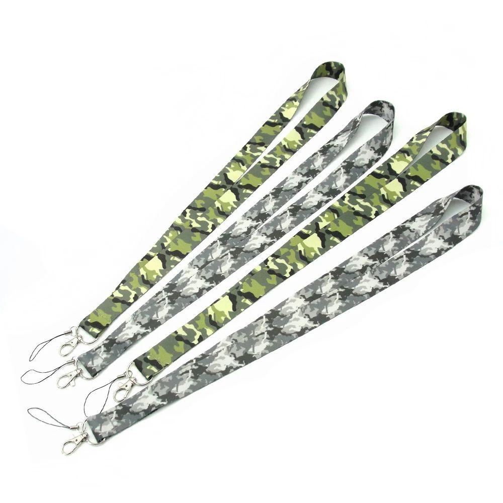 Phone Lanyard Strap Key Ring Holder Camouflage Lanyards Phone Hang Rope Neck Straps Phone Ribbon