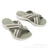 Summer Cross Slope Casual Daily Slippers Elastic Cool Slippers Thick Bottom Beach Drag Girl