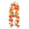 5.7FT Fall Maple Leaf Garland Artificial Autumn Foliage Garland Harvest Hanging Vine Garland Decoration with Sunflowers for Thanksgiving Fireplace