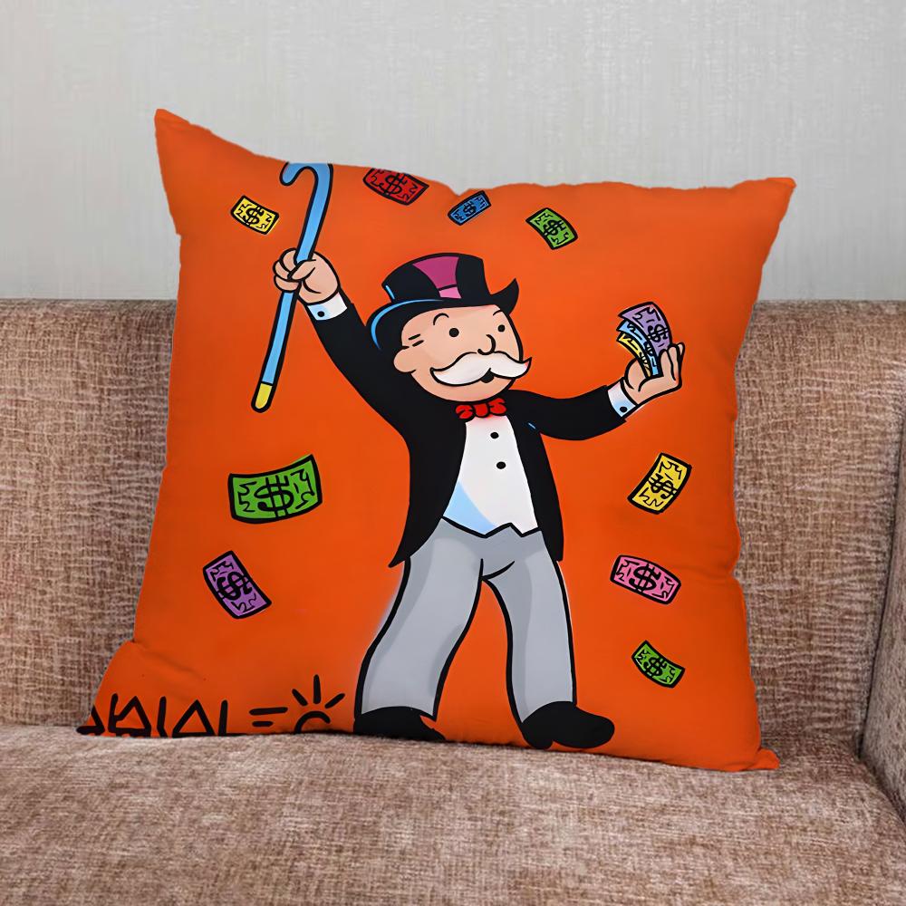 Чехол на подушку Alec M-Monopoly для дома, спальни, автомобиля, офиса, декора гостиной, чехол на подушку для дивана, подходит