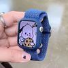Корейский милый плетеный ремешок + Чехол для Apple Watch Band 49мм 46мм 45 44 38 42 Нейлоновый браслет для iWatch Series 10 9 8 7 6 5 4 3 SE