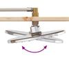 Outdoor Shower 214.5 cm Solid Pine Wood and Stainless Steel Natural