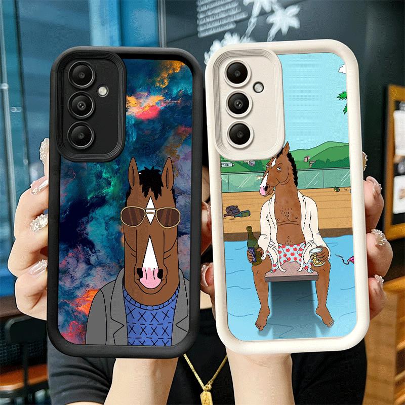 Чехол для телефона для Samsung Galaxy A17 A16 A15 A14 A13 B-BoJack H-Horseman Смешной A56 A36 A26 A55 A35 A25 A54 A34 A24 A53 A33 A23 A07