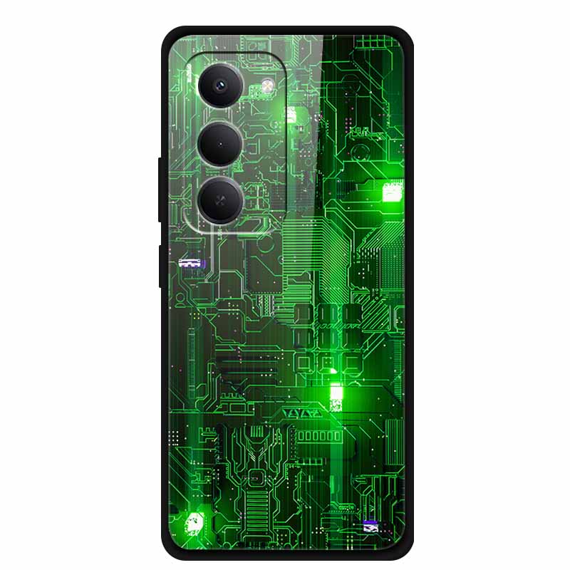 For Redmi 15 5G Case 6.9" 25057RN09E Tempered Glass Hard Covers For Redmi 15 4G 2025 Luxury Phone Cases Protective Bumper Fundas