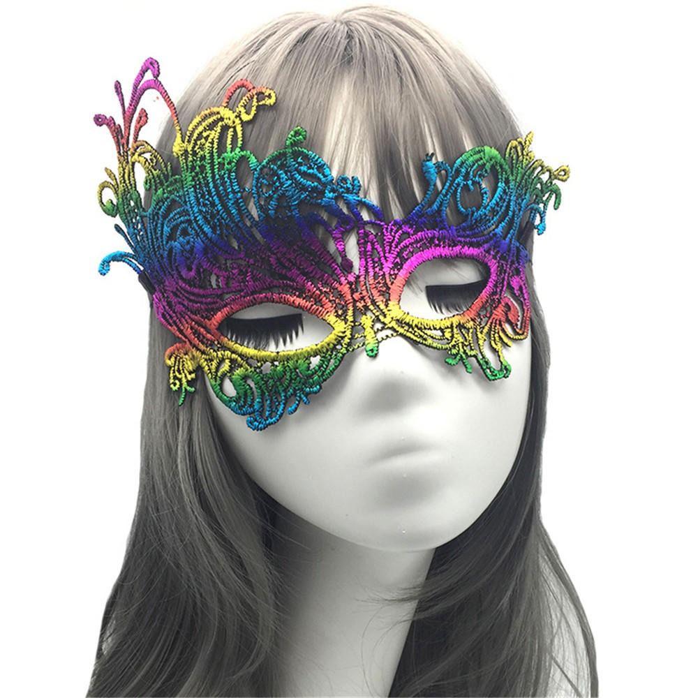 Eye Mask Face Mask Bronzing Masquerade Lace Masquerade Dance Masks Venice Mask Party Supplies