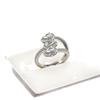 European and American style water drop zircon gold-plated ring, fashionable, light luxury, niche design jewelry