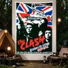 The Clash 1977 Victoria Hall Hanley UK Flag Punk Concert Poster