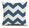Navy blue and white geometric patterned pillowcases suitable for living room and bedroom decor pillow insert not included