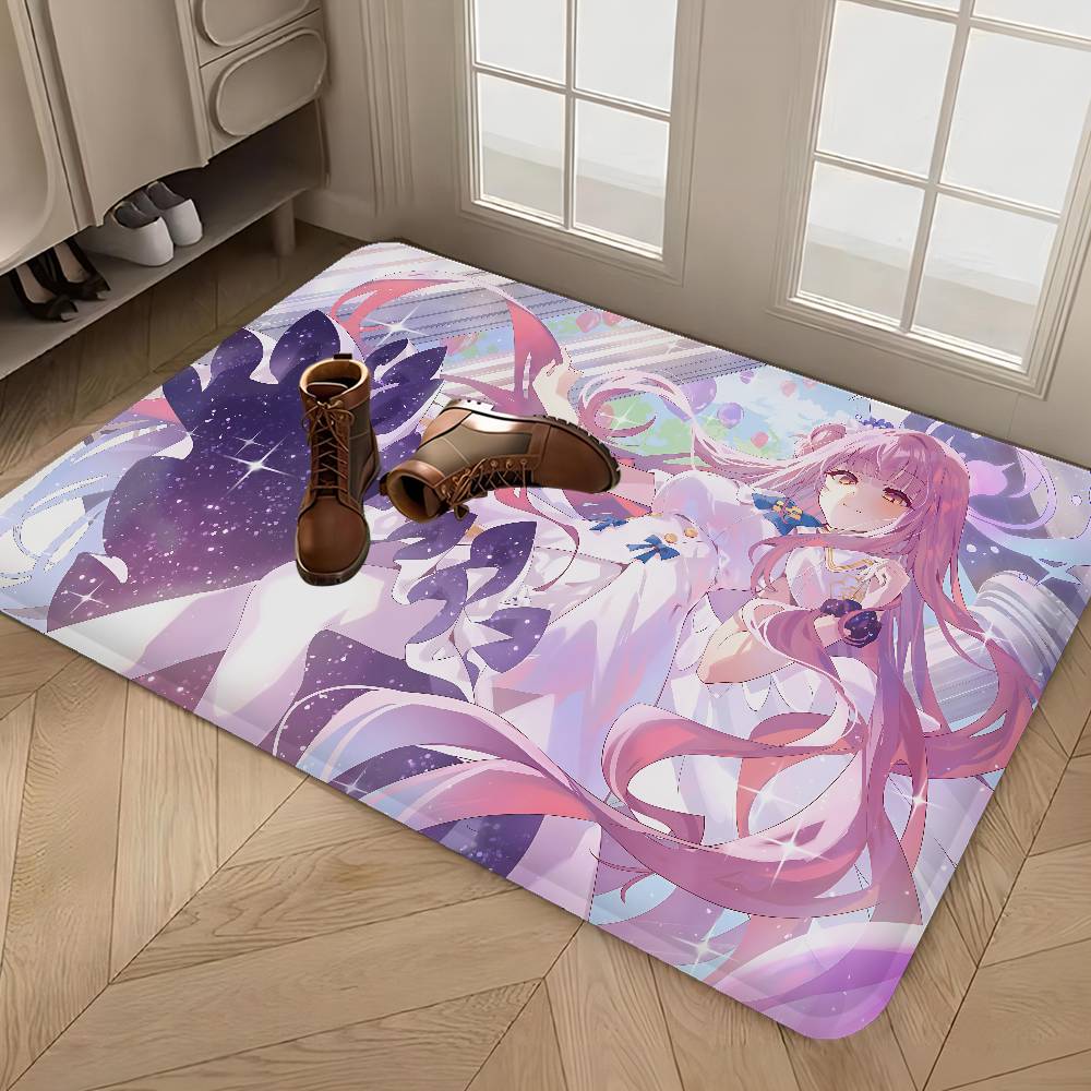Fashion Game Blue Archive Cute Misono Entrance Door Mat Rectangle Anti-slip Home Soft Badmat Front Door Indoor Outdoor Rug