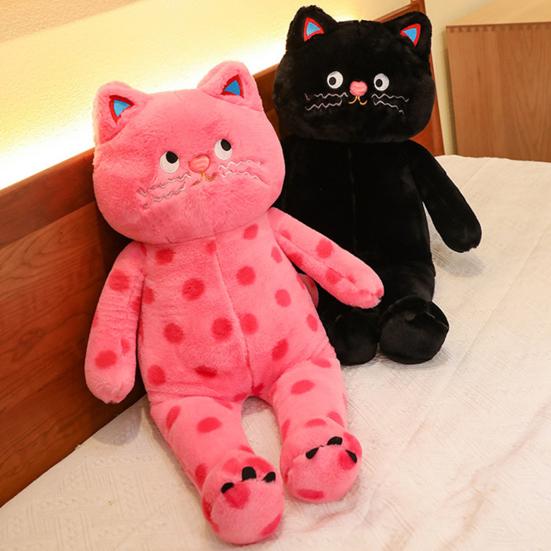 Плюшевая кукла в форме кота в горошек, плюшевая игрушка, прочная, мягкая, удобная, мягкая игрушка для украшения дома