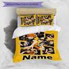 3pcs Haikyuu2 Cover Set - Personalized Name, HD Printed Bedding with 1 Cover and 2 Pillowcases - Perfect for Home Decor, Easy Care