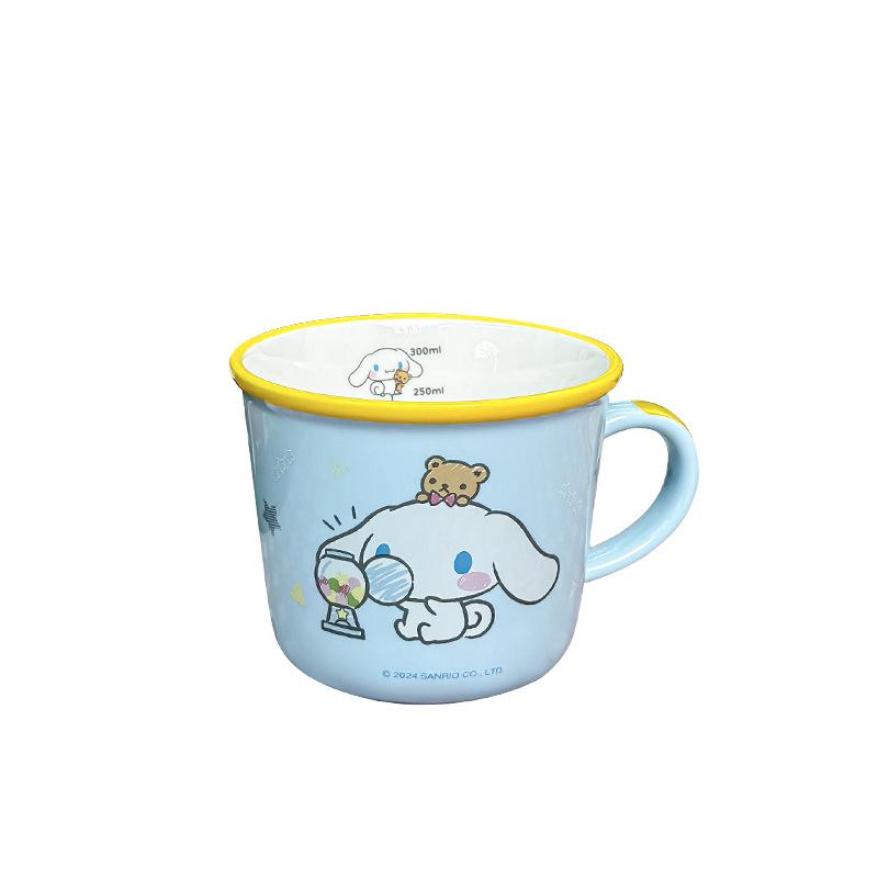 Керамическая молочная чашка Sanrio Kuromi - Креативный мультяшный дизайн для девочек