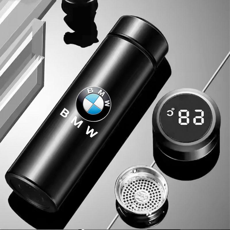 Car 500ml Intelligent Temperature Display Insulating Cup Sticker for BMW M X5 E70 E91 F11 F30 F31 F10 X3 F25 E30 E46 Accessories OH6