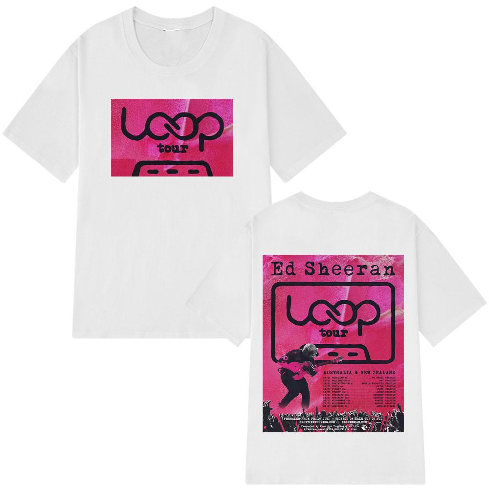 2526 Summer Ed Sheeran Loop Tour Australia and New Zealand Tour Men Women Aesthetic 100 Pure Cotton Printed Leisure Tshirt