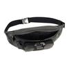 COACH Track Coated Canvas Smooth Cow Leather Fanny Pack Large Men's Black (Unisex) Fanny Packs C3765 QBMI5
