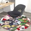 1pc Hunter x Hunter Anime Characters Round Carpet  Office Chair Mat, AntiSlip Rug for Home Decor, Living Room