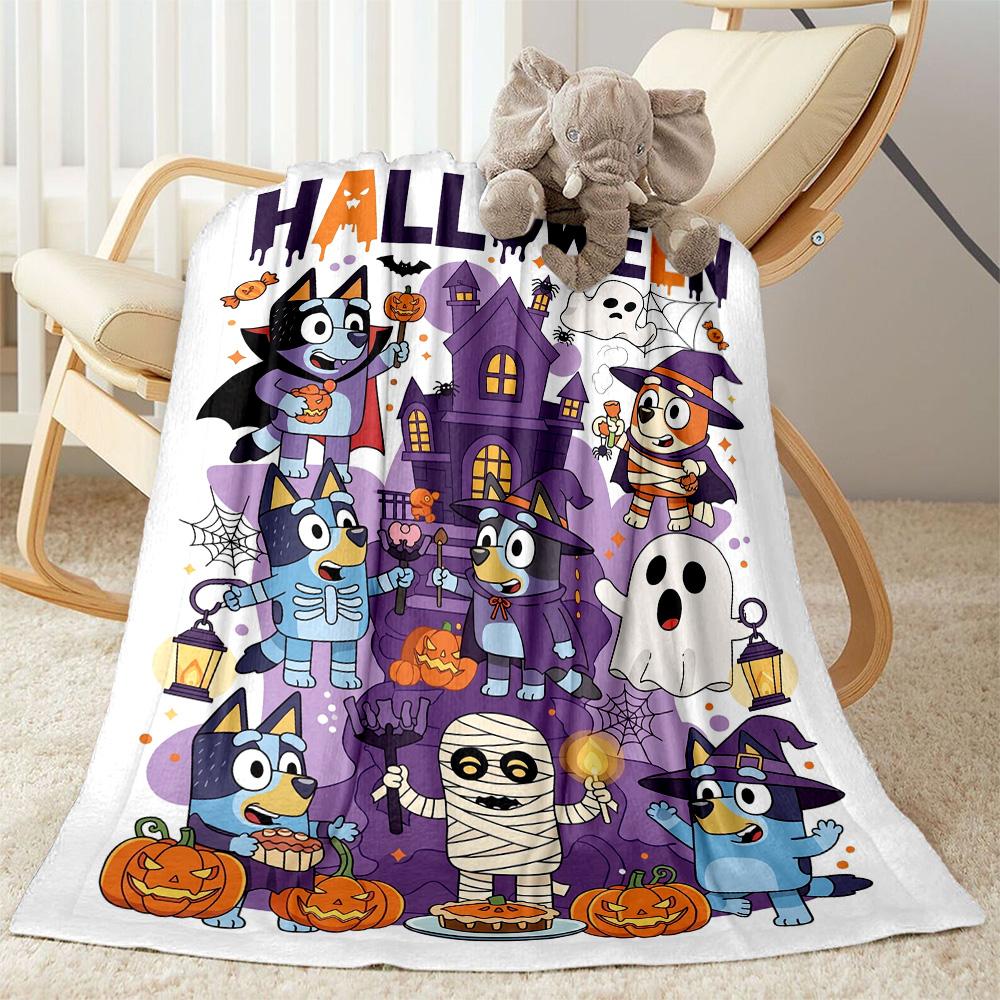 Halloween Night Adventure Blanket Warmthful Decor Suitable for Sofa Office Chair Seaside for All Seasons Modern Perfect Gift for Relatives and Friends