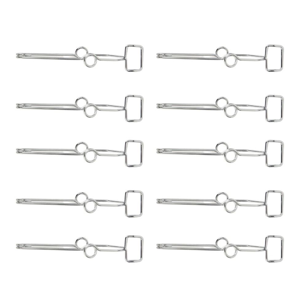 10Pcs Corrosion Resistant Glass Tube Clamp 304 Stainless Steel Glass Tube Holder Chemistry Lab