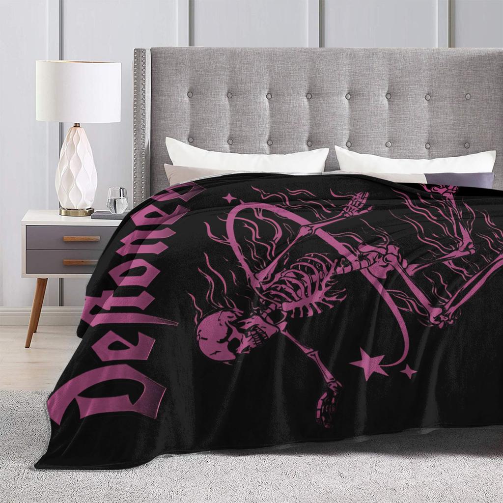 D-Deftoness Nu Metal Super Soft Blankets Kids Adult Plush Throw Blanket Fashion Home Decor Flannel Bedspread Sofa Bed Cover