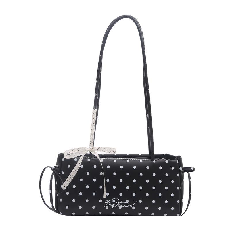 Korean-Style Polka Dot Underarm Shoulder Bag - Large Capacity for Spring/Summer 2026