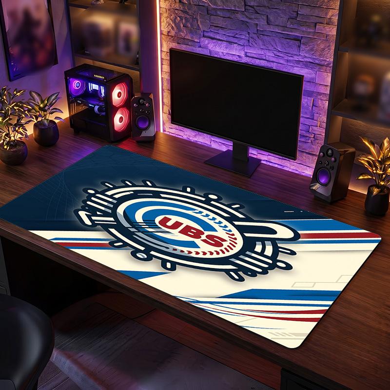 Коврик для мыши с узором Chicago Cubs Анти?Нескользящий резиновый коврик для стола для игр, работы, украшение рабочего стола