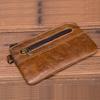 Cowhide Zipper Bag Retro Simple Coin Bag Storage Mini Bag