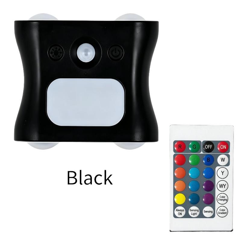 Настенный светильник RGB LED с датчиком движения, Магнитный ночник без сверления, Пульт дистанционного управления, 16 цветов, 3 цветовые температуры, Внутреннее декоративное освещение