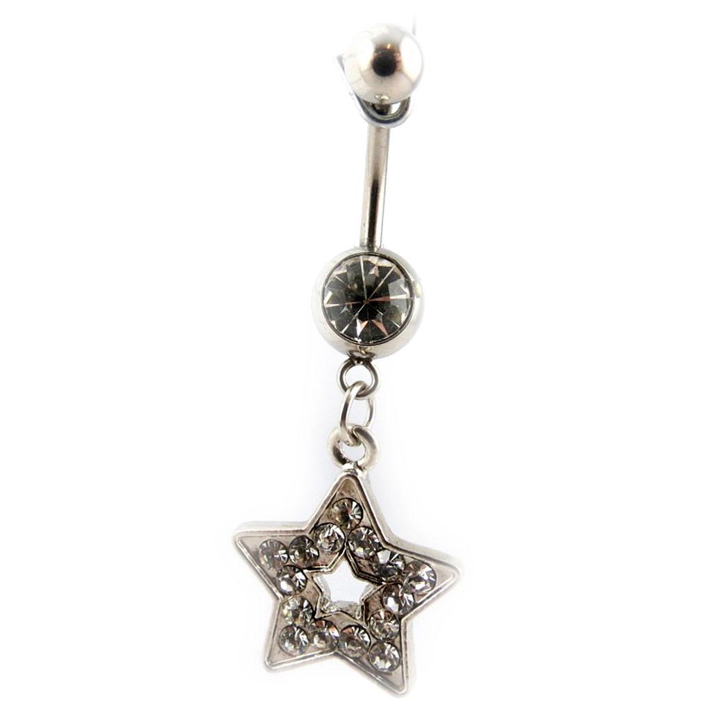 Les Trésors De Lily [E5309] - Пирсинг «Звезда», белый