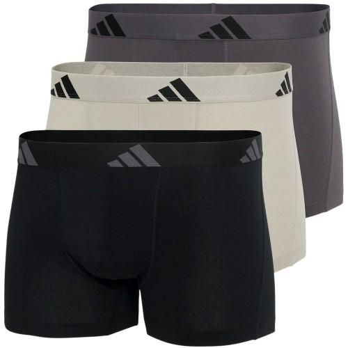 Adidas Mens Cotton Flexible Active Boxer Shorts (Pack of 3)