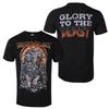 Beast In Black - Glory to the Beast Pattern Printed T-shirt - Metal Band T-shirt Suitable for Both Men and Women To Wear
