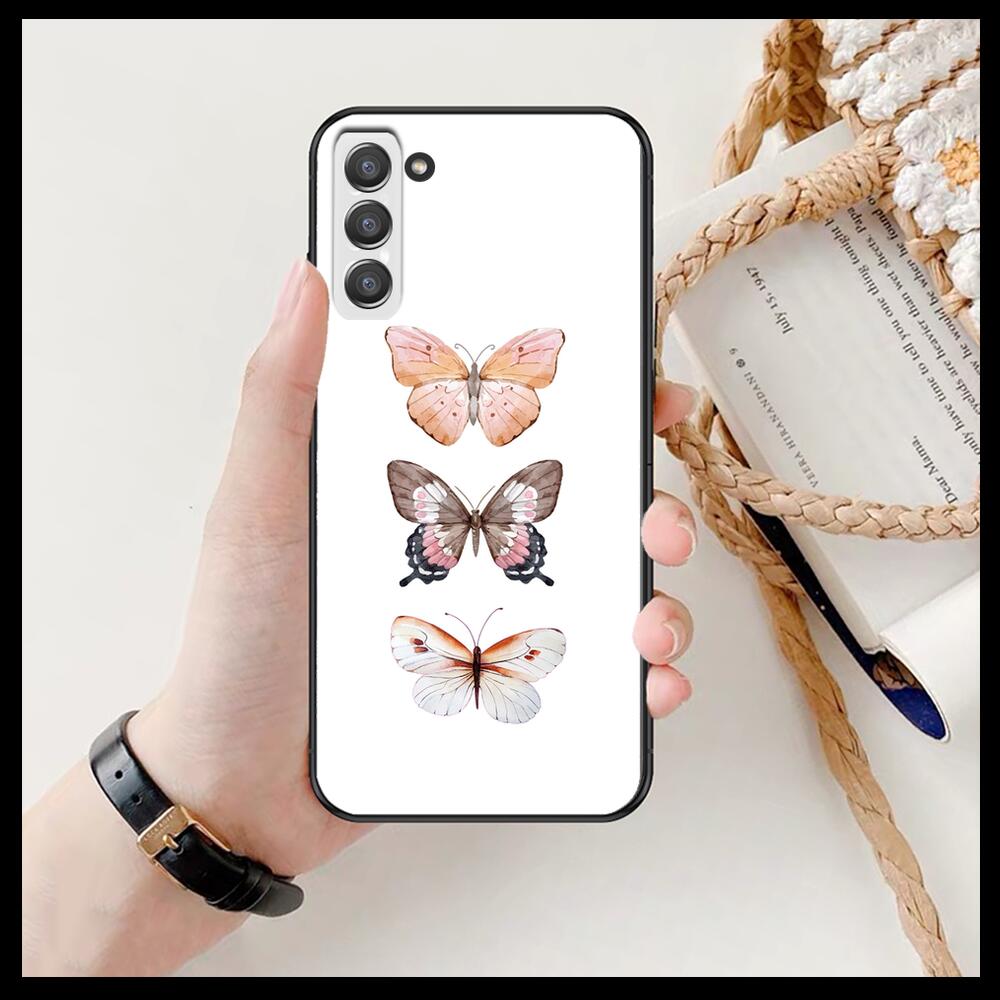 Красивый чехол для телефона с узором бабочки для SamSung Galaxy s6 s7 S8 S9 S10E S20 S21 S5 S30 Plus S20 fe 5G Lite Ultra Edge