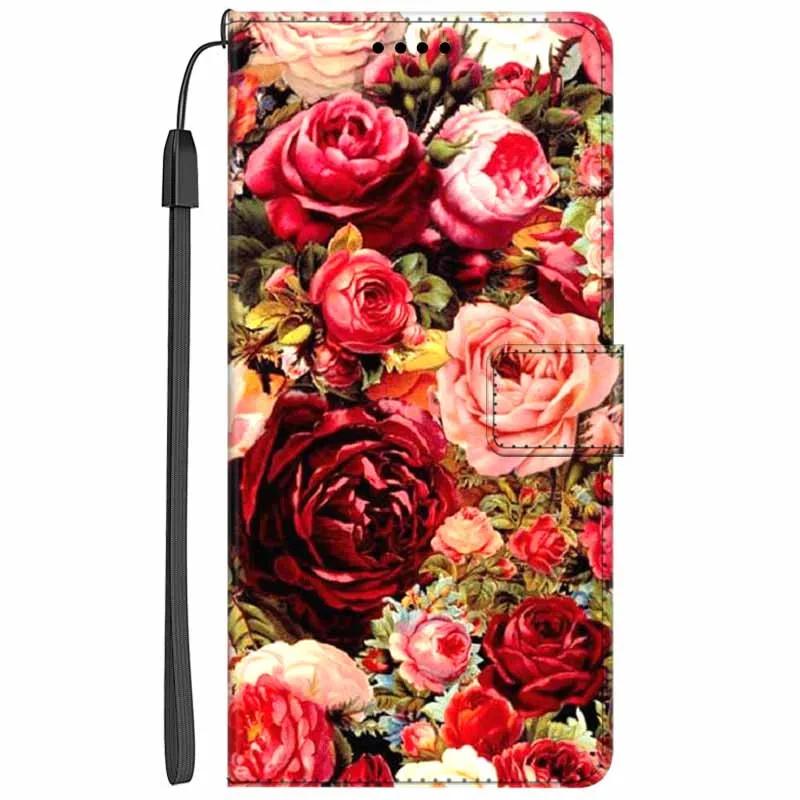 Кожаный чехол-книжка с подставкой для Oppo Reno13 F, кошелек с рисунком Льва и Кошки, Funda для Reno13 F 4G 5G, мультяшный кошелек, чехол-подставка для телефона Reno13 F